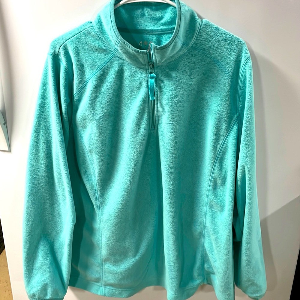 WOMENS 2XL Fleece Quarter Zip Pullover